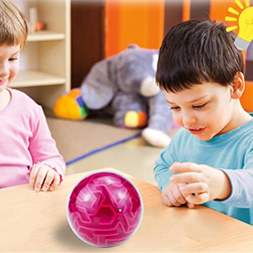 Bola de Laberinto 3D Bola de Rompecabezas de Laberinto,Magic Brain Teasers Juegos Esfera Educativa Rompecabezas Juguetes | Desafíos educativos del Rompecabezas de la Bola del Cubo 3D para el