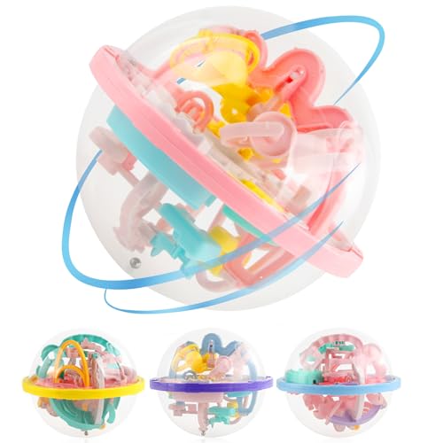 Bola de laberinto, bola de laberinto de bolas 3D con 156 obsequios de nivel, juego de habilidad para actividades de ocio para promover la inteligencia, el pensamiento espacial