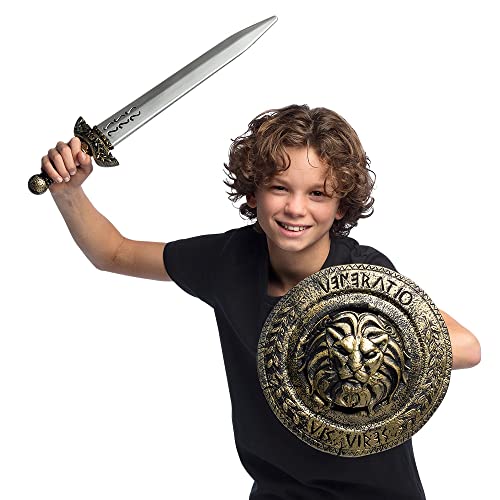 Boland - Set espada y escudo, caballero, príncipe, guerrero, accesorios de disfraz para carnaval y fiesta temática