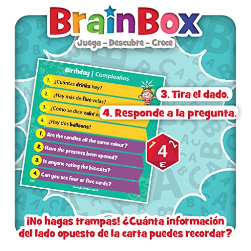 Brain Box Green Board Games BrainBox Matemáticas - Juego de Mesa en Español (Exclusivo ), G123418, 1 o mas jugadores