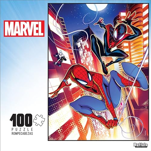 Buffalo Games - Marvel - Acción: Spider-Man No.1-100 piezas rompecabezas