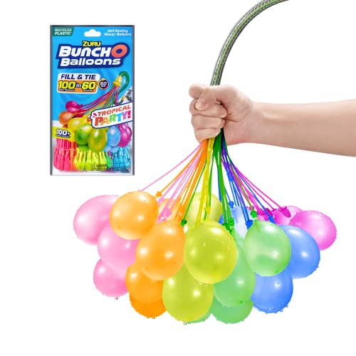 Bunch O Balloons Fiesta Tropical más de 30 globos de agua autosellantes de llenado rápido (3 paquete) de ZURU