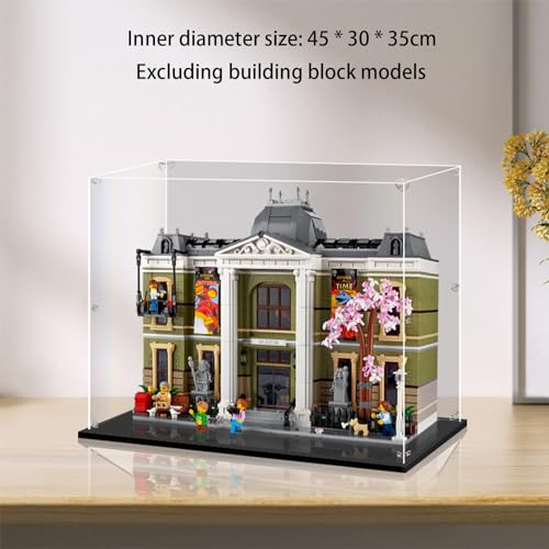 Caja de exhibición Modelo de acrílico Compatible con el Modelo de Museo de Historia Lego 10326, Vitrina a Prueba de Polvo (sin Kit de Modelo)