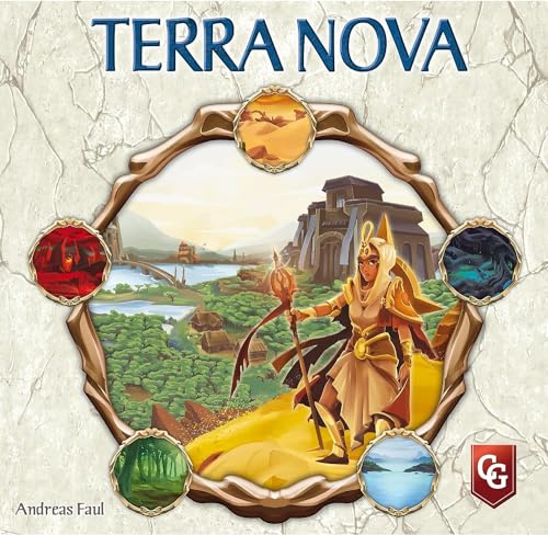 Capstone Games Terra Nova - Versión simplificada del juego de mesa Terra Mystica, juegos Capstone, a partir de 14 años