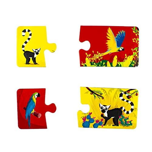 Captain Smart My first Jigsaw Puzzle Jungles and Meadows | Juego de rompecabezas | 41 piezas grandes | Juego para rompecabezas, juguete de aprendizaje, regalo para niños de 1 a 3 años