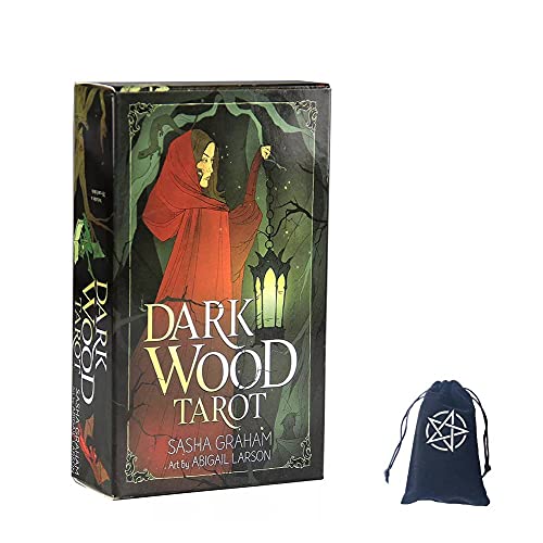 Cartas del Tarot de Madera Oscura,Dark Wood Tarot Cards,with Bag,Deck Game