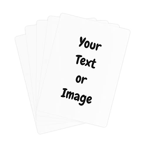 Cartas personalizadas con tu imagen personalizada y texto 52 cartas con 2 cartas de comodín