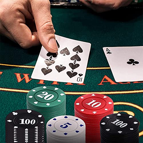 Casino Chips,Fichas Poker,Fichas De Póquer,Casino De Fichas,Casino Póquer con Fichas,Poker Chips Numeradas,para Contar Marcadores Matemáticos Aprender Fichas De Póquer,Kiuiom