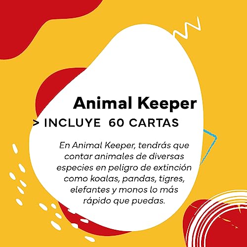 Cayro - Animal Keeper - Juego de Cartas Educativo - Desarrollo de Habilidades Matemáticas - Salva a Todas Las Especies de Animales - 2 a 6 Personas