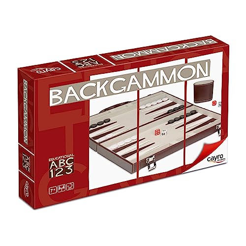 Cayro - Backgammon Polipiel Multicolor - Juego De Mesa Clásico - Diseño Elegante Regalar
