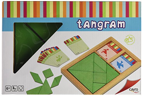 Cayro - Kids Tangram Madera - Juego Educativo 6 Años - Juego de Ingenio - Desarrollo de Habilidades Cognitivas - Piezas de Madera Fomenta la Creatividad