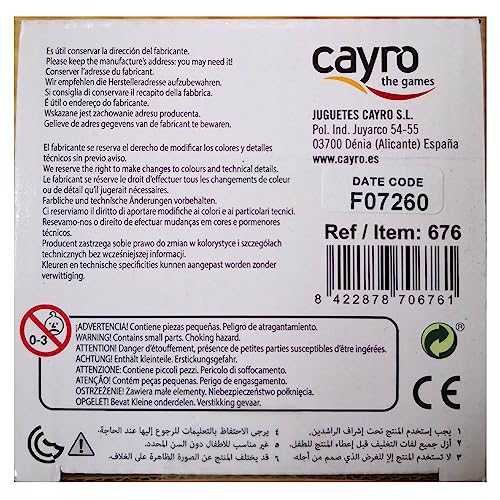 Cayro - Yam's Deluxe - + 7 Años - Cubilete de Piel Auténtica - Juego de Mesa - Niños y Adultos - Consigue la Máxima Puntuación - Ideal 2 a 8 Jugadores
