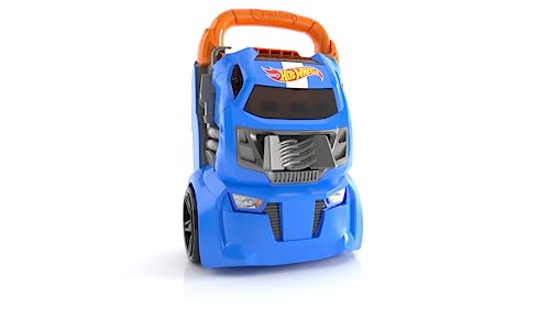 Cefa Toys guardacoches/Lanzador Hot Wheels, 4 Pistas y Capacidad para 20 Coches. Apto para niños a Partir de 6 años.