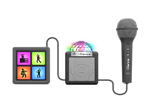 Cefa Toys - Karaoke con Amplificador, Disco Ball y Sound Pads 6 en 1, con Micrófono y Altavoz Inalámbrico, Bluetooth, Efectos de Sonido y Luces, Compatible con Youtube, Spotify y Apps de Karaoke