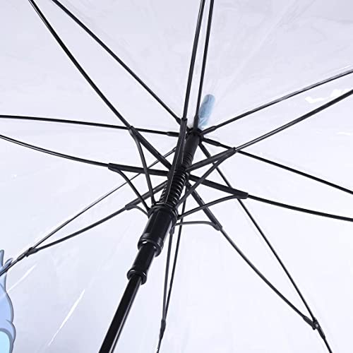 CERDÁ LIFE'S LITTLE MOMENTS - Paraguas Transparente Mujer de Stitch - Apertura Manual y Mecanismo Antiviento que Permite una Gran Resistencia al Viento - Licencia Oficial Disney