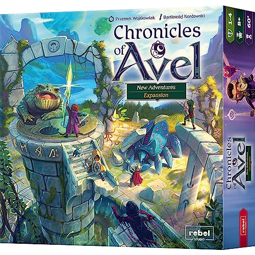 Chronicles of Avel: New Adventures Expansion - Juego de fantasía, juego de estrategia cooperativa para niños y adultos, a partir de 8 años, 1-4 jugadores, 60 minutos de tiempo de juego, fabricado por