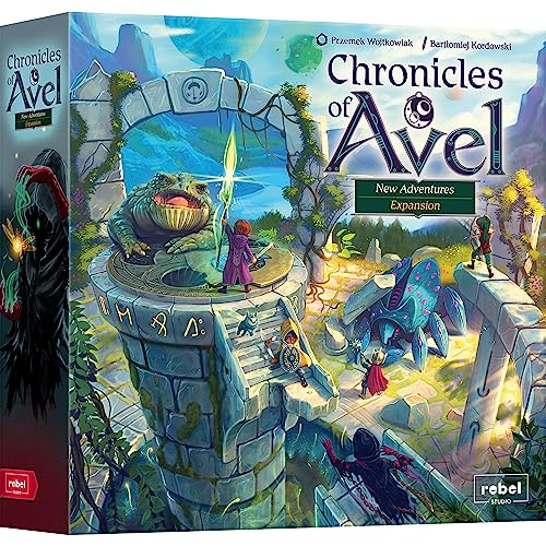 Chronicles of Avel: New Adventures Expansion - Juego de fantasía, juego de estrategia cooperativa para niños y adultos, a partir de 8 años, 1-4 jugadores, 60 minutos de tiempo de juego, fabricado por