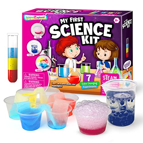 Ciencia para niños,Juguetes educativos científicos Colores Mezclados para niñas y niños - Juego Laboratorio química Colores, experimentos científicos para cumpleaños Qihuyi