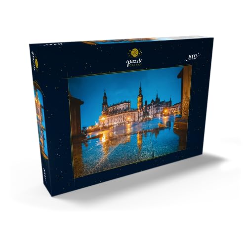 Clásico Crepúsculo del Centro Histórico De Dresde, Sajonia, Alemania - Premium 1000 Piezas Puzzles - Colección Especial MyPuzzle de Puzzle Galaxy