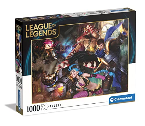 Clementoni 1000 Piezas LOL, League of Legends, Puzzle Series Netflix Arcane(39668), Multicolor, Medium, pezzi