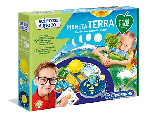 Clementoni - 19159 - Ciencia y Juego - Planeta Tierra - Made in Italy - Play For Future - Juego científico para niños a Partir de 7 años, Italiano