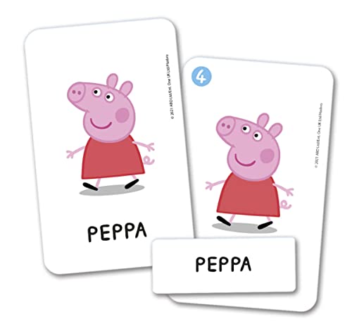 Clementoni - 61552 - Juguete Educativo Peppa Pig - Juego de Cartas para el Futuro, Materiales 100% reciclados, Fabricado en Italia, a Partir de 3 años, Multicolor