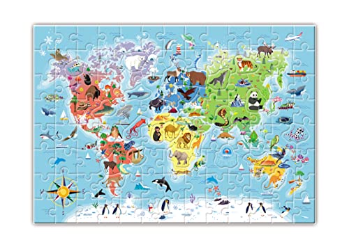 Clementoni- descubramos El Mundo, Juego Educativo Geografía y Mapas, Juguete Educativo en Español a Partir de 6 años (55446)