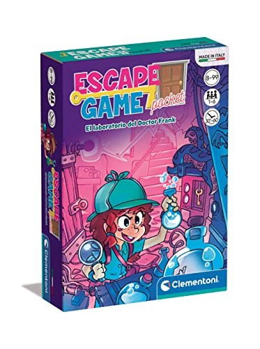Clementoni- Escape Game-EL Laboratorio del Doctor Frank (Castellano) Juego Mesa Room Familiar, Multicolor (55460)