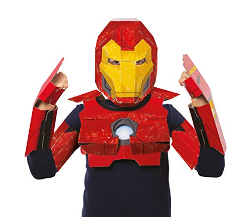 Clementoni - Máscara Marvel Iron Man - juego creativo máscara superhéroe a partir de 4 años (18609)