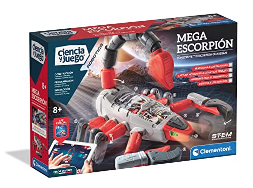 Clementoni- Mega Escorpión Ciencia y Juego Robot Educativo, Multicolor, One Size (55433)