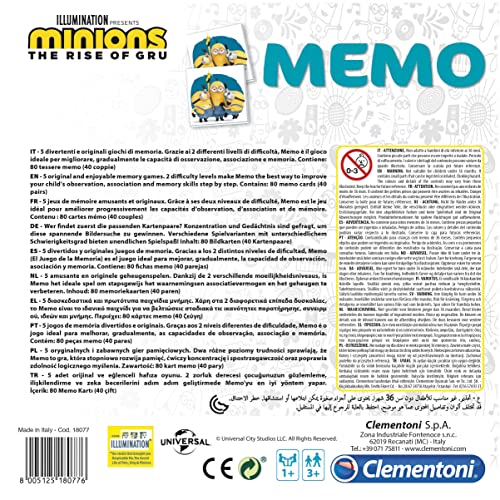 Clementoni Memo Minions 2, Color (18077)