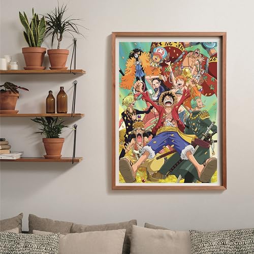 Clementoni One Piece 39921 Puzzle de 1000 Piezas con póster – Juego de táctica para los Fans del Manga y del Anime – para Adultos y niños a Partir de 14 años