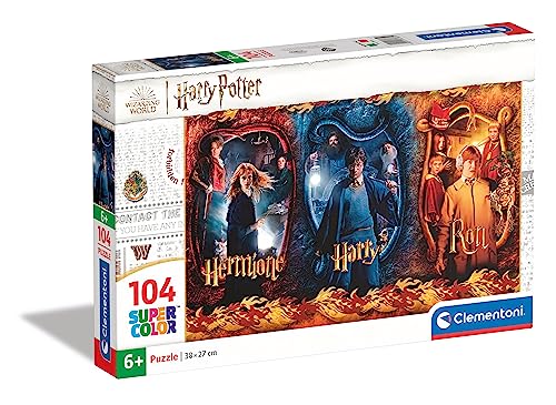 Clementoni - Puzzle infantil 104 piezas Harry Potter, Puzzle infantil a partir de 6 años (61885)