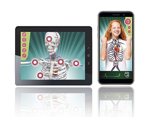 Clementoni Superanatomía - Juguete científico de anatomía con App dedicada y Realidad Aumentada, para descubrir el cuerpo humano, a partir de 8 años, Juguete en español (55509)