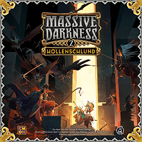 CMON Asmodee Massive Darkness 2 – Schlund | Kennerspiel | Dungeon Crawler | 1-6 Jugadores | A Partir de 14+ años | 120 Minutos | Alemán