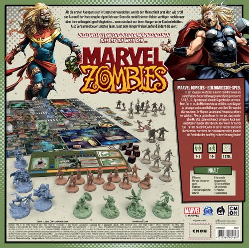 CMON El | Marvel Zombies – Un Juego de zombicide | Juego de conocedores | Dungeon Crawler | 1-6 Jugadores | A Partir de 14+ años | 60 Minutos | Español