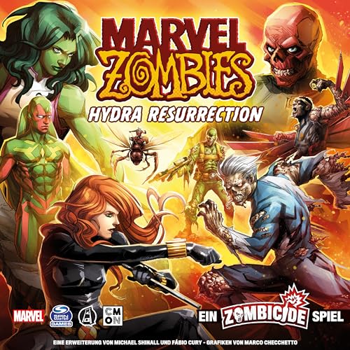 CMON | Marvel Zombies: Hydra Resurrection – Un Juego de zombicidas | Expansión | Juego de conocedores | Dungeon Crawler | 1-6 Jugadores | A Partir de 14 años | 60 Minutos | Español