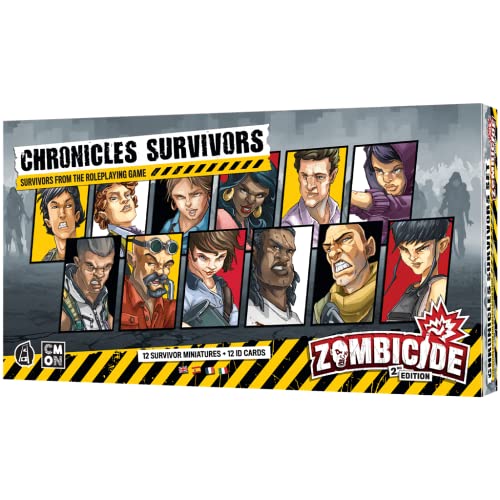 CMON Zombicide Segunda Edición - Chronicles Survivor Set - Expansión en Español, CMZCD005ES