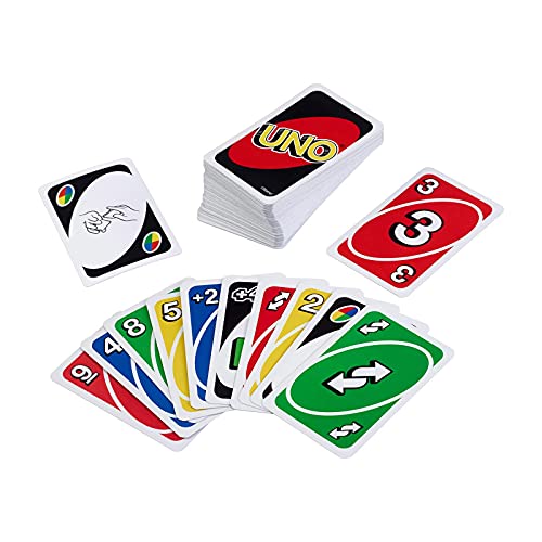 Collectix Juego de cartas: UNO clásico + UNO bolsa de transporte, juegos de mesa para niños a partir de 7 años (2-10 jugadores)