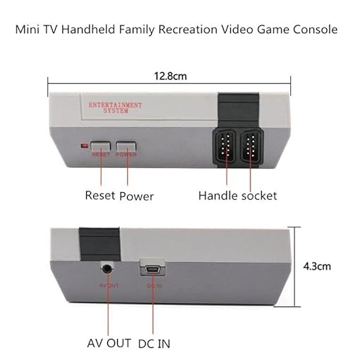Consola Retro - 620 Videojuegos Clásicos Incluídos - Consola Portátil Arcade de 8 bits para 2 Jugadores - Conexión AV para TV (Super Retro)