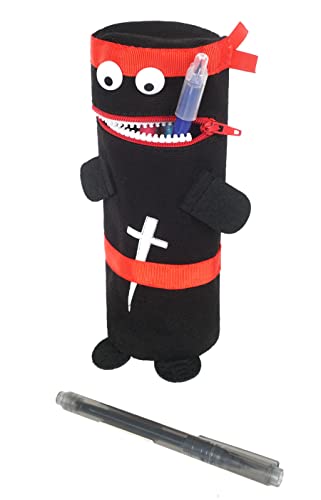 CoolChange Ninja - Estuche para lápices (monstruo), color negro