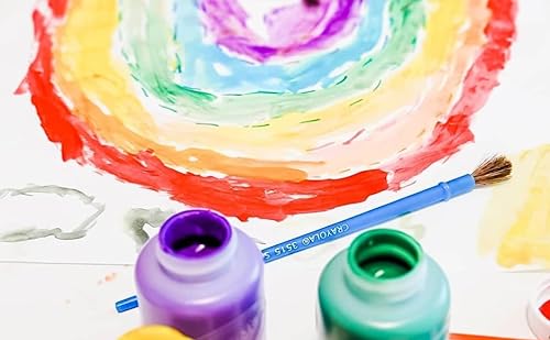 Crayola — Témperas para Niños, Set de 10 Botes de Pintura Lavable, No Tóxico, Apto para Niños a Partir de 3 Años