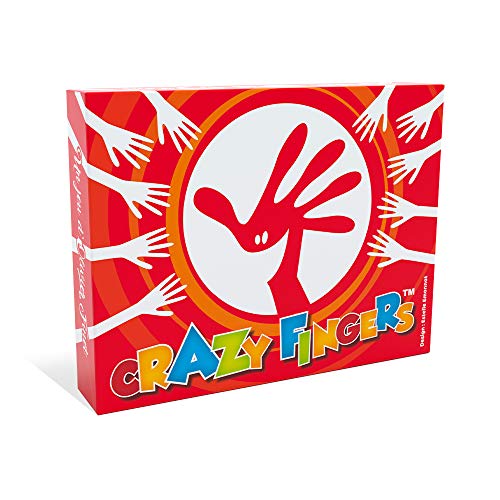 CRAZY FINGERS - Juego de Cartas Divertido y Divertido para Llevar a Todas Partes, Divertidas y ferrocarriles garantizados, 8 Juegos Crazy de 2 a 15 Jugadores.