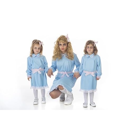 Creaciones Llopis Disfraz de Gemela Fantasma Halloween El Resplandor para Niña (3-5 años)