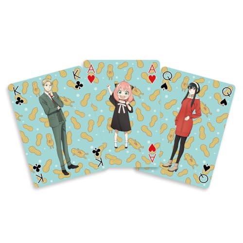 Crunchyroll - Spy x Family – 52 Cartas – Juego de Cartas de póquer Deck Playing Cards – Original & Licencia