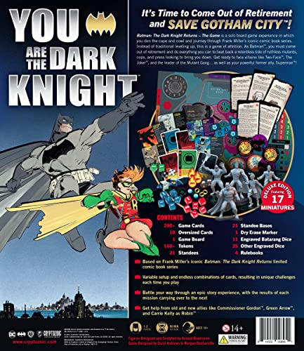 Cryptozoic Entertainment Batman: The Dark Knight Returns - The Game - Edición Deluxe: Versión minorista