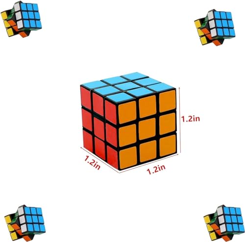 Cubo Mágico 12 Piezas Speed Cube 3x3 Stickerless, Cubo de Velocidad Cubo Original, Puzzle Cubo 3D, Juego de Rompecabezas para Niños y Adultos para Premios en el Aula y Regalos de Fiesta