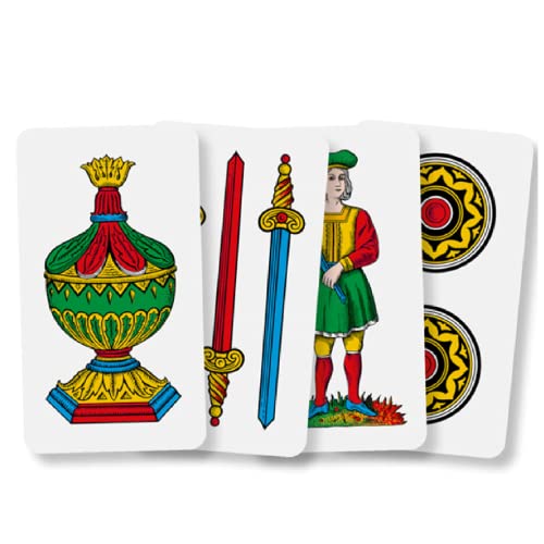 Dal Negro - Baraja de Cartas Romagnole Italia, compuesta por 40 Cartas de cartón, Ideal para Jugar a la Escoba y el Triunfo.