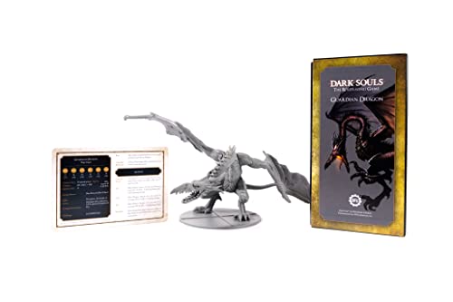 Dark Souls The Role Playing Game: Guardian Dragon Miniatura & Stat Cards. DND, RPG, D&D, Calabozos y Dragones. Compatible con 5E