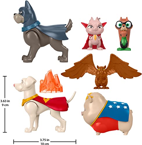 dc comics DC Liga de Super Mascotas Multi super pack Figuras de juguete (Mattel HGL00)
